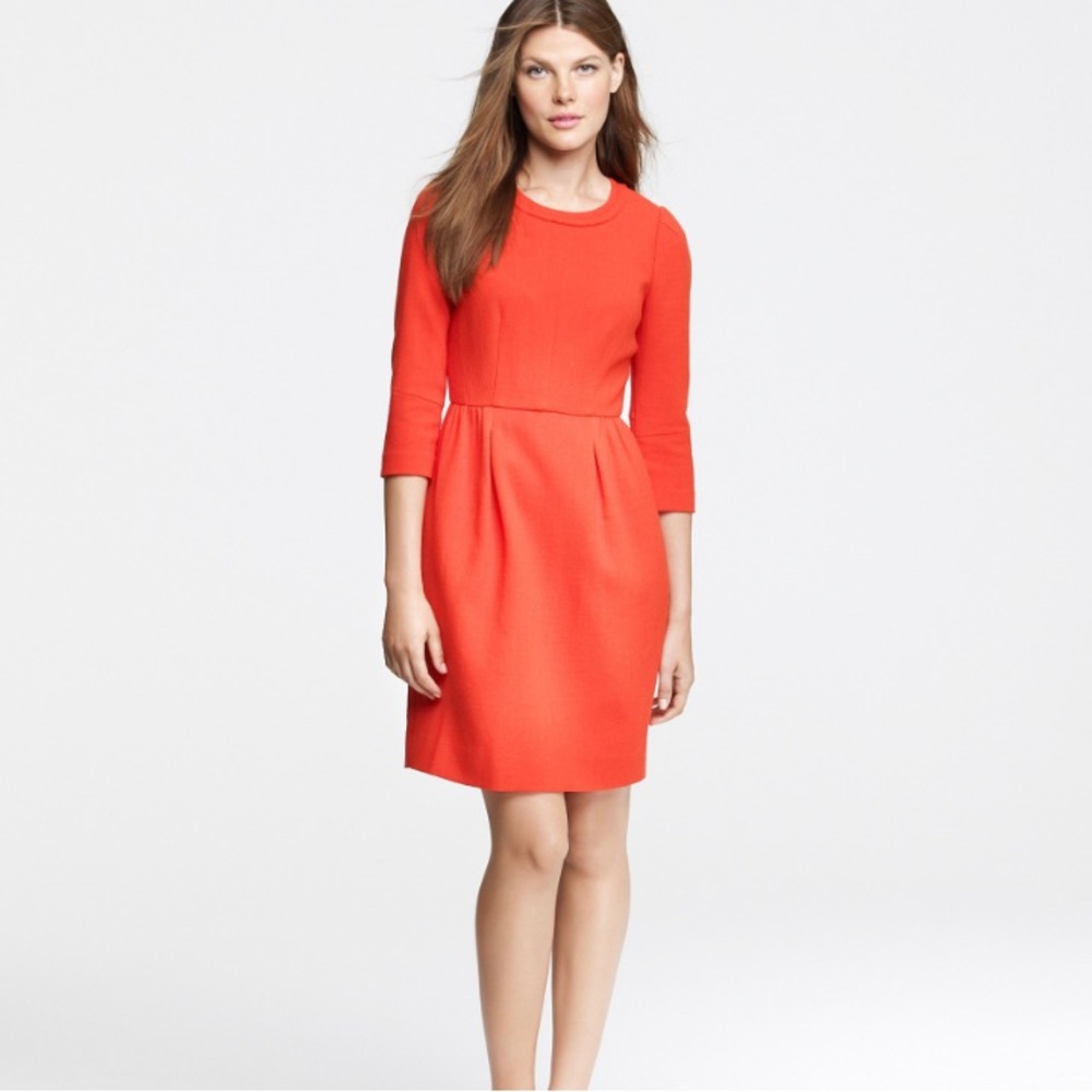 J. Crew Teddy Wool Dress (Red)